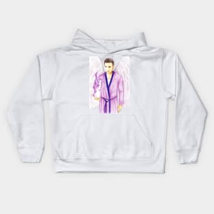 Archangel Zadkiel Keeper of the Violet Flame- White Kids Hoodie